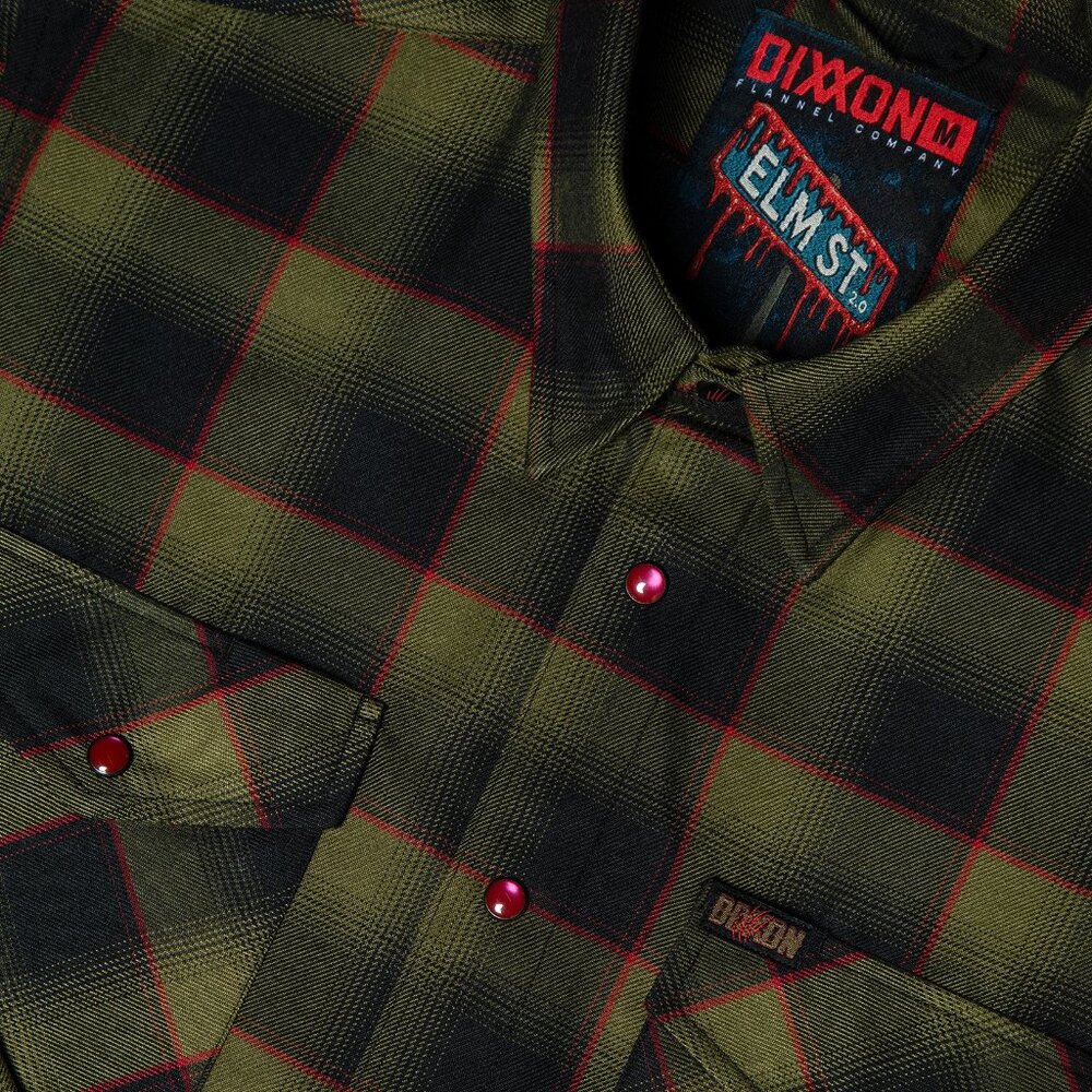 DIXXON Flannel ELM ST 2.0 Flannel Shirt - Freddy Krueger - Horror- Men's L - Picture 2 of 12